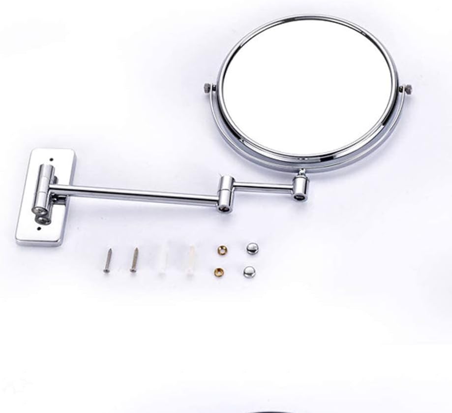 FUDGIO 3X Magnifying Wall-Mounted Makeup Mirror with 360 Swivel