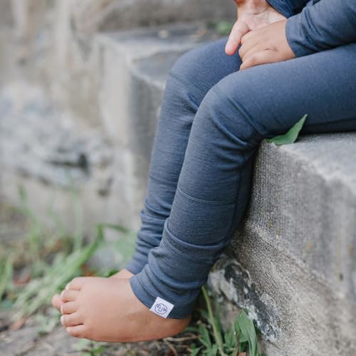 Woolino Merino Wool Kids Leggings - Soft Thermal Base Layer