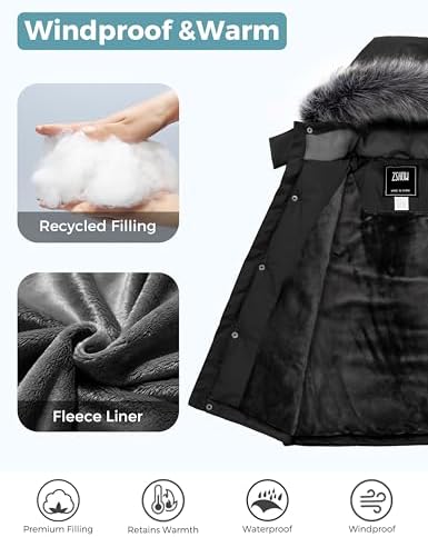 ZShow Boys Winter Parka - Waterproof Filled Windproof