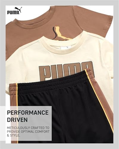 PUMA Boys 3-Piece Short Set for Active Play