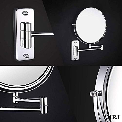 3x Magnifying Wall Makeup Mirror Antique Bronze