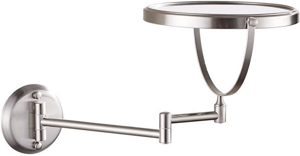 Sturdy Wall-Mounted Makeup Mirror 8-inch 3x Magnifying LCARY