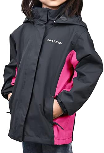 Boys Girls Rain Jacket Waterproof Windproof