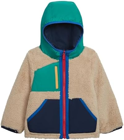 Carters Boys Midweight Reversible Sherpa-to-Poly Hoodie