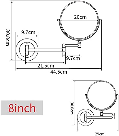 360 Swivel Wall-Mounted Double Sided Makeup Mirror