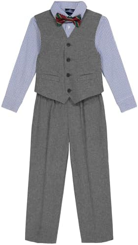 Tommy Hilfiger Boys 4-Piece Formal Suit Vest Set 1