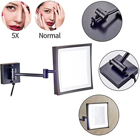 DEIHGE LED 8-inch Brass Magnification Explore Your Look