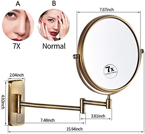 NOVOCE 8 Inch Double Sided Shaving Mirror