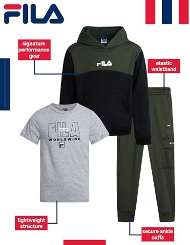 Fila Boys 3-Piece Active Sets Performance Influencer