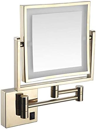 HAPPIS E8 LED Wall-Mounted Makeup Mirror with 3X Magnification