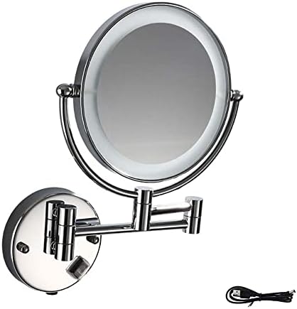 FUDGIO LED Lighted_wall Mount Makeup Mirror