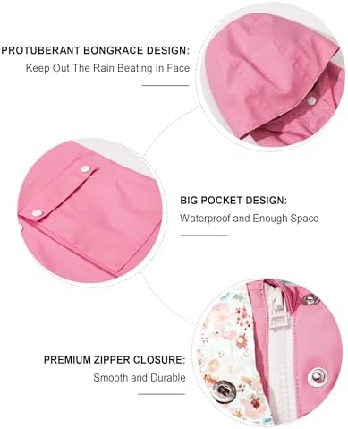 SOLOCOTE Kids Rain Jackets