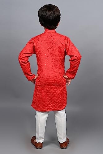 AHHAAAA Kids Ethnic Kurta Pajama Set for Boys