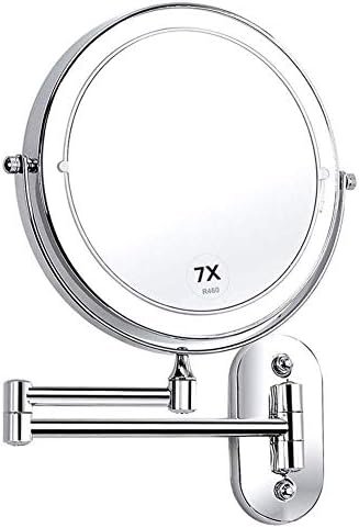 7x Magnification Double-Sided Wall-Mounted Makeup Mirror