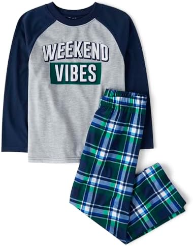 Comfortable 2-Piece Pajama Set for Boys Soft Jersey Top Pants