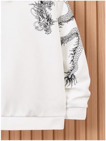 GORGLITTER Dragon Print Hoodie