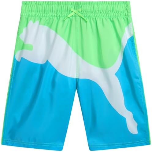 PUMA Boys Quick Dry Swim Trunks with Pockets and Mesh Lining