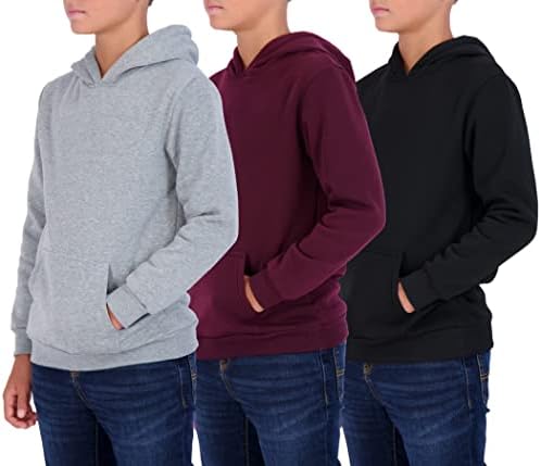 Real Essentials 3-Pack Youth Fleece Pullover