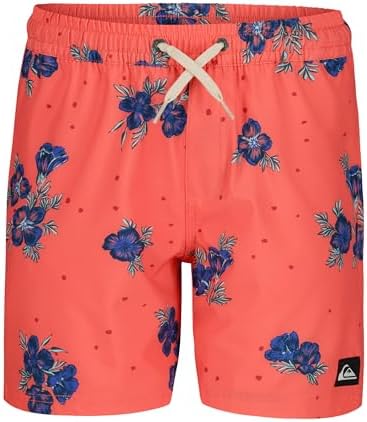 Quiksilver Boys Volley Pool Swim Trunks UPF 50 Sun Protection