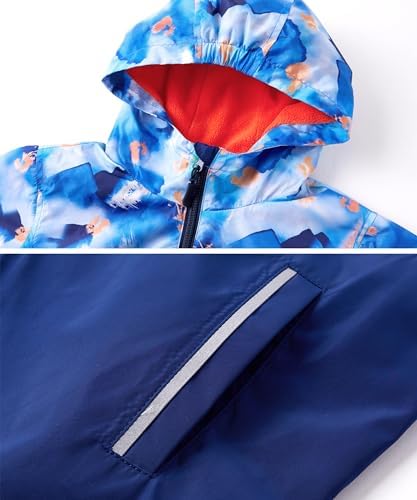 M2C Boys Waterproof Windbreaker Jacket Fleece Lined