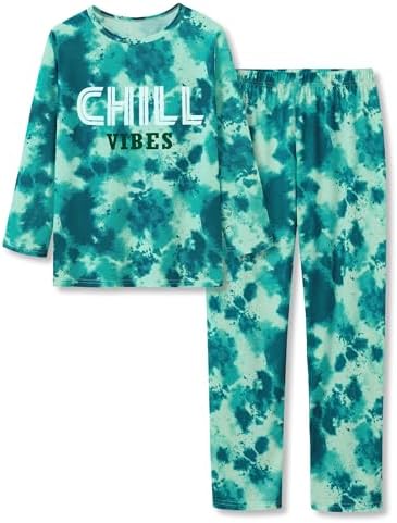 Tebbis Cozy Pajama Set for Kids Trendy Tie-Dye Noise