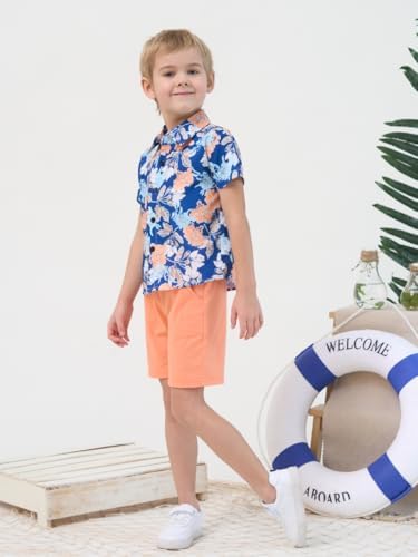 Comfortable Toddler Boy Hawaiian Outfit