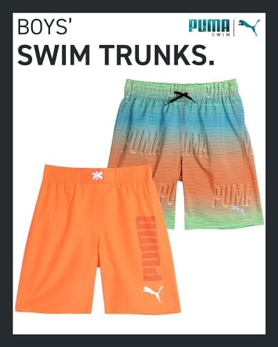 PUMA Boys Quick Dry Swim Trunks - 2-Pack