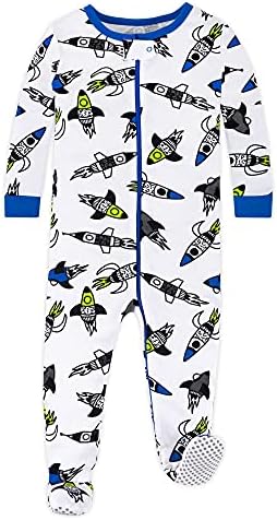 Lamaze Boys Soft Cotton Footed Sleepwear with Zipper 1 Pack