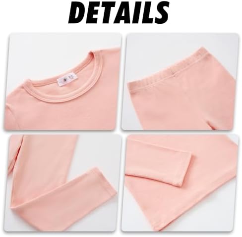 DOOVID Thermal Underwear Sets for Kids boys girls