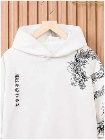 GORGLITTER Dragon Print Hoodie