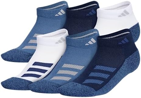 Adidas Kids Cushioned Angle Stripe Low Cut Socks 6 Pair