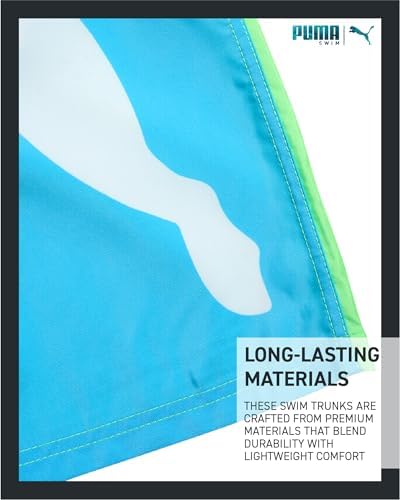 PUMA Boys Quick Dry Swim Trunks with Pockets and Mesh Lining