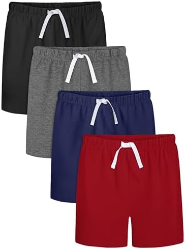 Resinta 4-Piece Toddler Boys Cotton Shorts