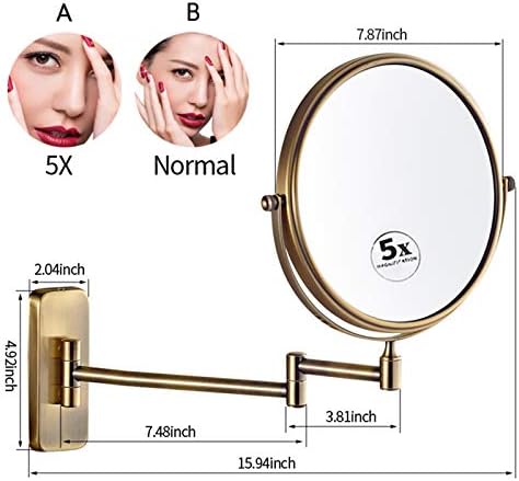Double-Sided Swivel Makeup Mirror