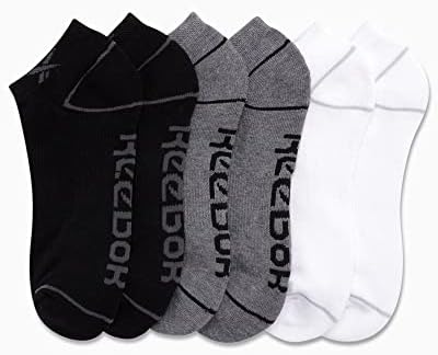 Reebok Boys Ankle Socks 6 Pack with Arch Support