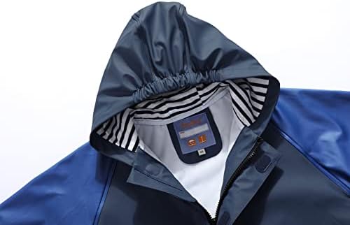 BenBoy Kids Rain Jacket Lightweight Hooded Waterproof Windbreaker for Boys Girls