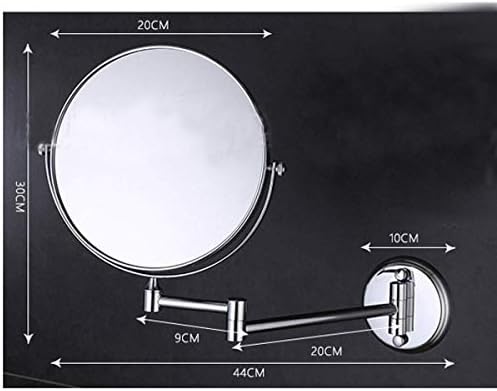 Wall Mounted Makeup Mirror 8 Inch Double Sided 3X Magnification