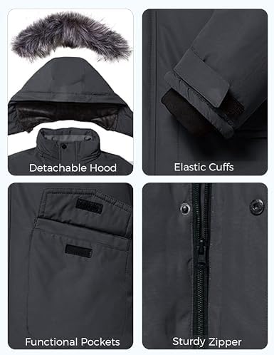 ZShow Boys Winter Parka - Waterproof Filled Windproof