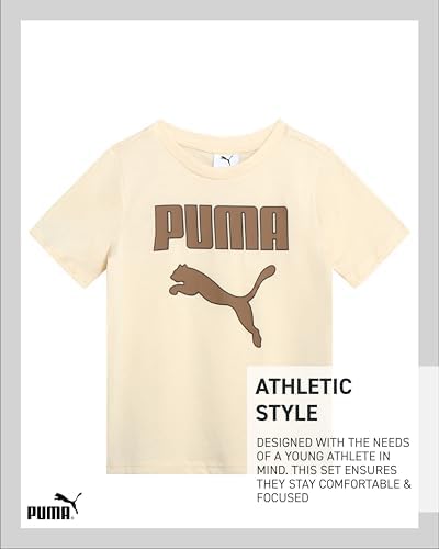 PUMA Boys 3-Piece Short Set for Active Play