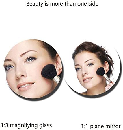 3X Magnifying Wall-Mounted Makeup Mirror Adjustable 360 Titanium 8-inch