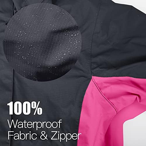 Boys Girls Rain Jacket Waterproof Windproof