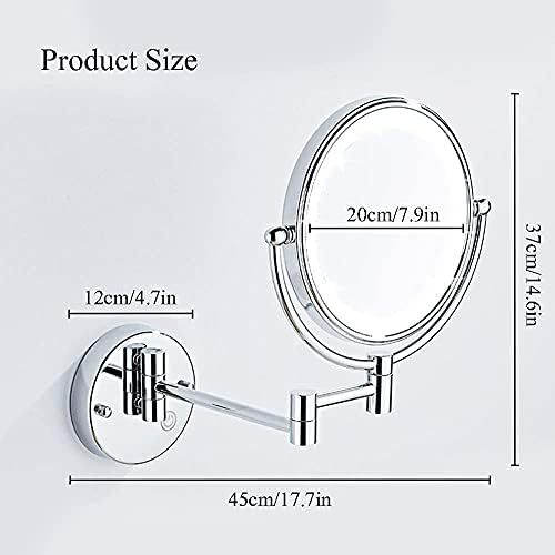 Zirconium Gold Vanity Mirror with 7X Magnification