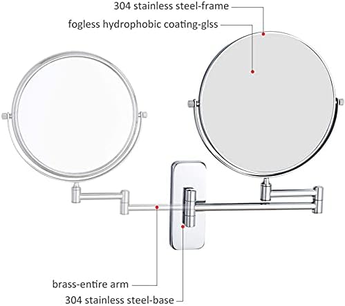 Double-Sided Makeup Mirror with 360-Degree Swivel