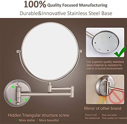Noce Adjustable Double-Sided Makeup Mirror