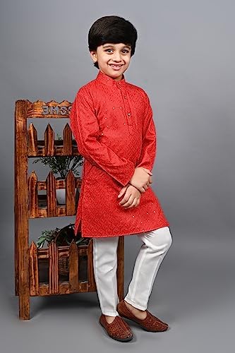 AHHAAAA Kids Ethnic Kurta Pajama Set for Boys