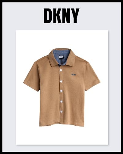 DKNY Boys 2 Piece Summer Set - Shirt and Tech Pants