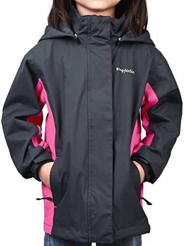 Boys Girls Rain Jacket Waterproof Windproof
