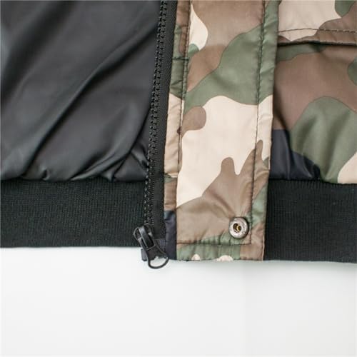 Camouflage Puffer Jacket for Kids Thermal Soft printed