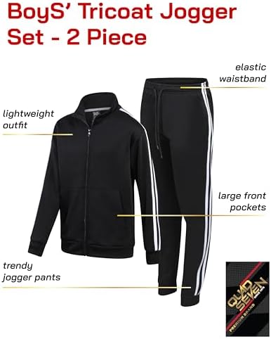 High-Quality Boys Tricot Jogger Set