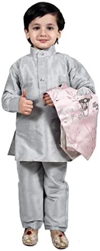 TADEX Ethnic Kurta Pant Set With Jacket 3pcs